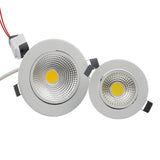 LED Downlight 10PCS Super Bright Dimmable Led downlight COB Spot Light 5w 7w 9w 12w recessed led spot Lights Bulbs Indoor Lighting