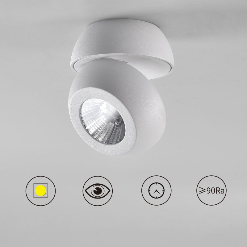 High quality super bright surface mounted LED Dimmable downlights 10W 20W 40W AC85-265V COB ceiling lamp spot lights