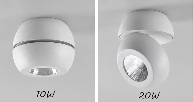High quality super bright surface mounted LED Dimmable downlights 10W 20W 40W AC85-265V COB ceiling lamp spot lights