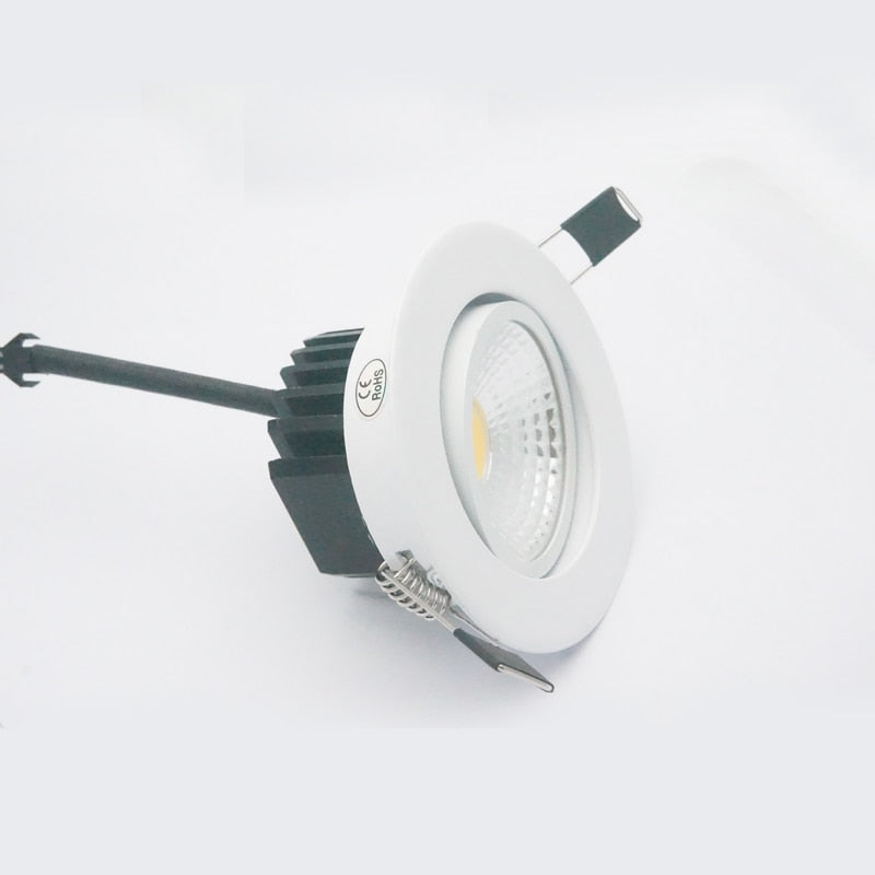 LED Downlight 10PCS 5W 7W 9W 12W Dimmable LED Downlight 110V 220V Spotlight LED DownLights Wholesale Dimmable cob LED Spot Recessed down lights white