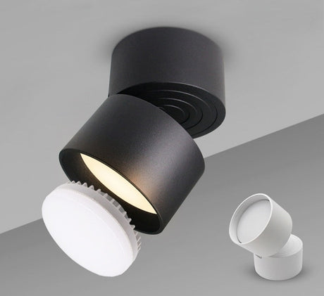  Angle Adjustable Surface Mounted Downlight +Replaceable GX5.3 Bulb 7W 9W 12W Deep Glare Replaceable Light Source Spot Light