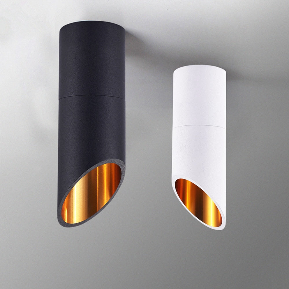 DBF LED Surface Mounted Ceiling Lamp with 1m Wire Hanging 7W White/Black AC85-265V Ceiling Spot Light Kitchen Bar Home Decor