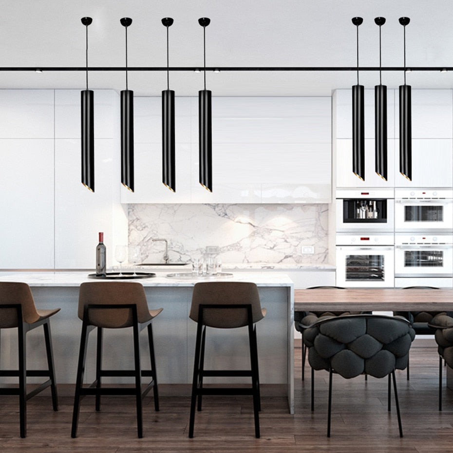 DBF LED Surface Mounted Ceiling Lamp with 1m Wire Hanging 7W White/Black AC85-265V Ceiling Spot Light Kitchen Bar Home Decor