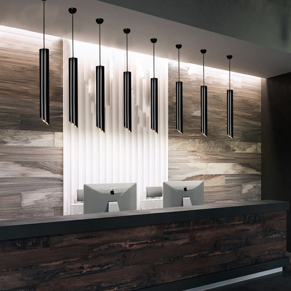 DBF LED Surface Mounted Ceiling Lamp with 1m Wire Hanging 7W White/Black AC85-265V Ceiling Spot Light Kitchen Bar Home Decor