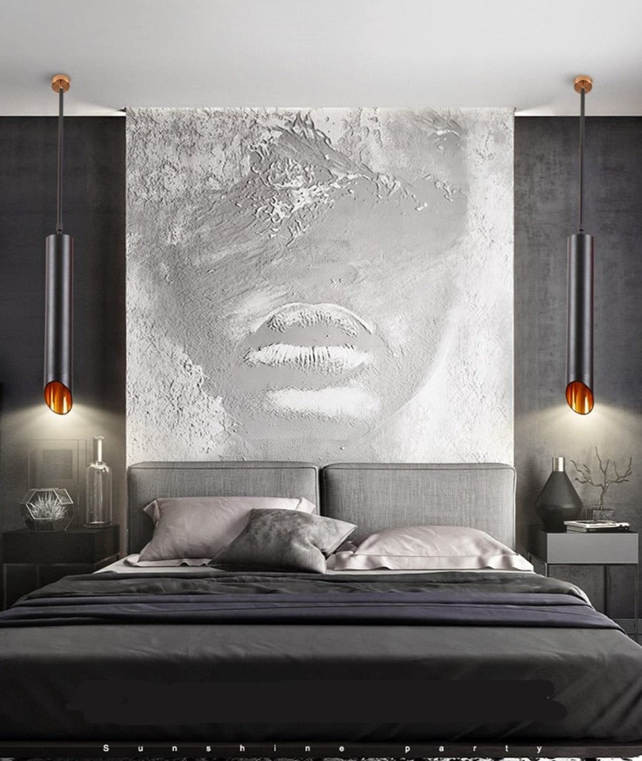 DBF LED Surface Mounted Ceiling Lamp with 1m Wire Hanging 7W White/Black AC85-265V Ceiling Spot Light Kitchen Bar Home Decor