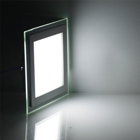 Dimmable LED Panel Downlight Square/Round Glass Panel Lights High Brightness Ceiling Recessed Lamps For Home SMD5630 AC85-265V