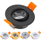 Aluminum Round LED Dimmable Ceiling Downlight 3W AC90-260V DC12V Recessed LED Spot Light Led Bulb Cutout 50mm With Driver