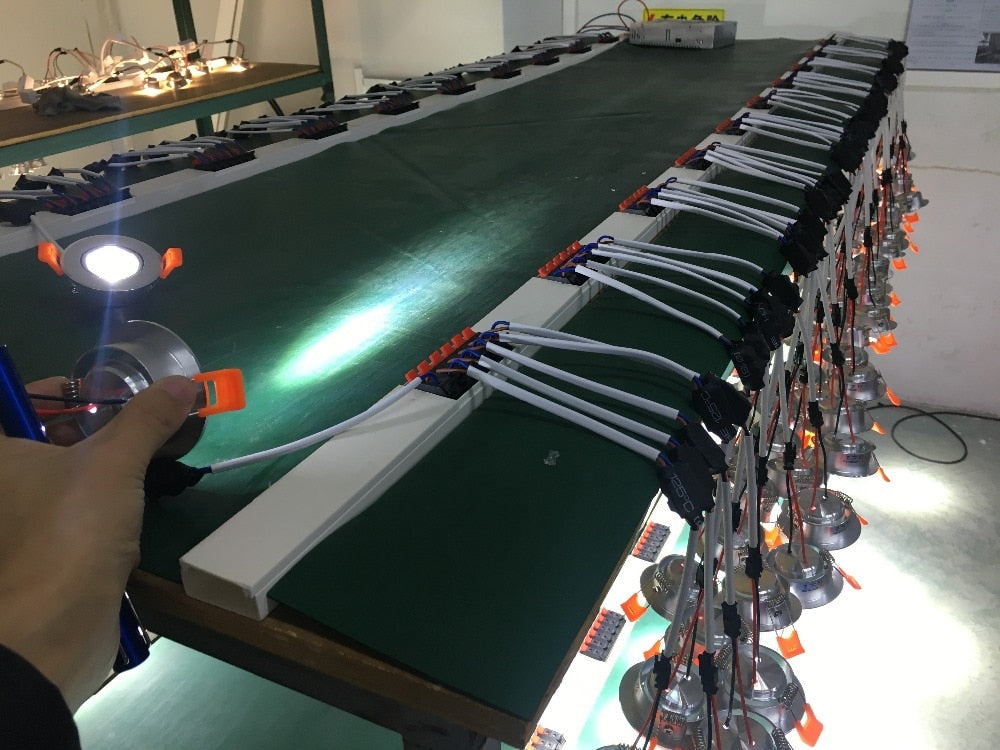 Aluminum Round LED Dimmable Ceiling Downlight 3W AC90-260V DC12V Recessed LED Spot Light Led Bulb Cutout 50mm With Driver