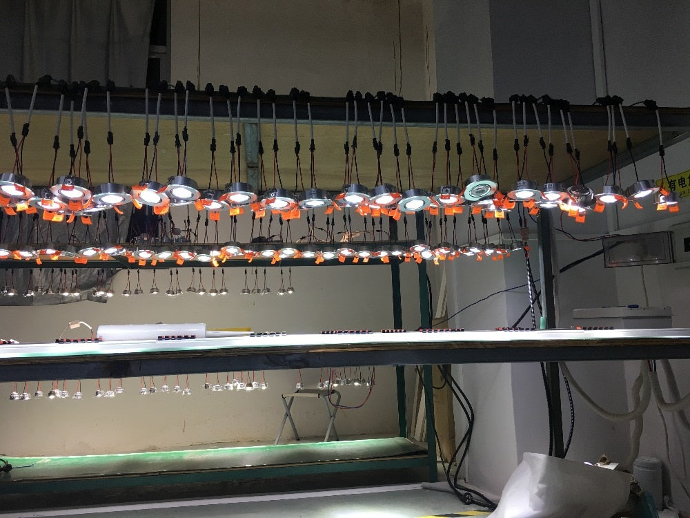 Aluminum Round LED Dimmable Ceiling Downlight 3W AC90-260V DC12V Recessed LED Spot Light Led Bulb Cutout 50mm With Driver