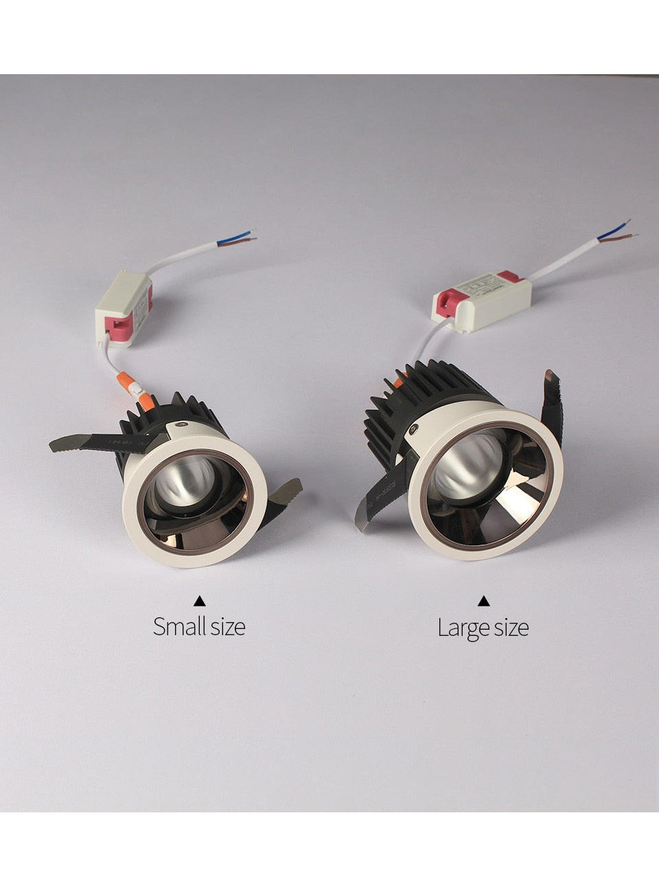 Aisilan Round Black Recessed LED Downlight cut out 7.5CM Built-in LED Narrow Border Spot light 7W for Indoor Lighting Chip