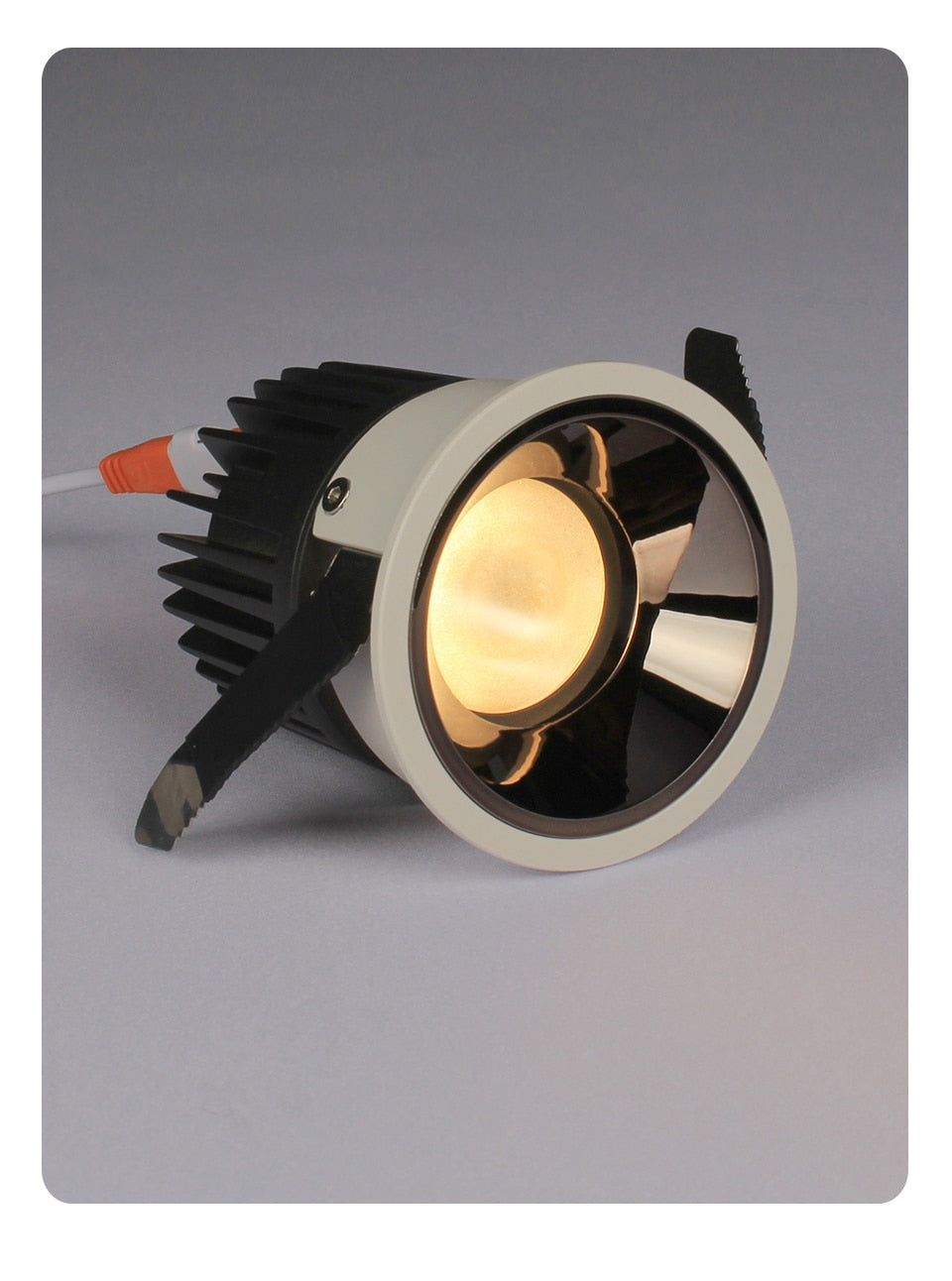 Aisilan Round Black Recessed LED Downlight cut out 7.5CM Built-in LED Narrow Border Spot light 7W for Indoor Lighting Chip