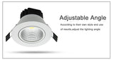 Super Bright Recessed LED Dimmable Downlight COB 5W 7W 10W 12W 3000K LED Ceiling Spot Light LED Ceiling Lamp AC 110V 220V