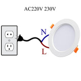 White Black LED Downlight 3W 5W 7W 9W 12W 15W 18W aluminum Recessed LED Spot Lighting Bedroom Kitchen Indoor led down light lamp