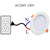 White Black LED Downlight 3W 5W 7W 9W 12W 15W 18W aluminum Recessed LED Spot Lighting Bedroom Kitchen Indoor led down light lamp