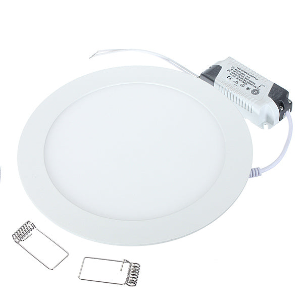 Ultra thin design 24W LED ceiling recessed grid downlight / round panel light 300mm white round downlight