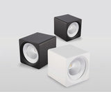 Square Dimmable COB LED Downlights 7W 9W 12W LED Ceiling Spot lights AC85~265V LED Ceiling Lamps Warm/Cold White Indoor Lighting