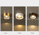 LED Downlight Surface Mounted Home Living Room Corridor Porch Hallway Aisle Embedded Brass Cob Downlight