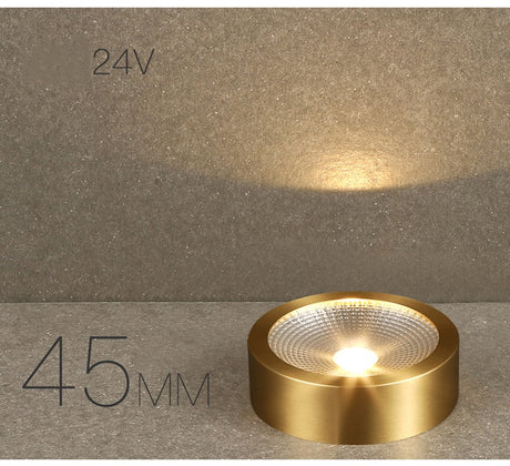 LED Downlight Surface Mounted Home Living Room Corridor Porch Hallway Aisle Embedded Brass Cob Downlight