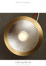 LED Downlight Surface Mounted Home Living Room Corridor Porch Hallway Aisle Embedded Brass Cob Downlight