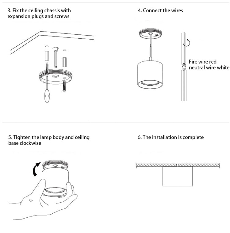 LED Downlight Surface Mounted Home Living Room Corridor Porch Hallway Aisle Embedded Brass Cob Downlight