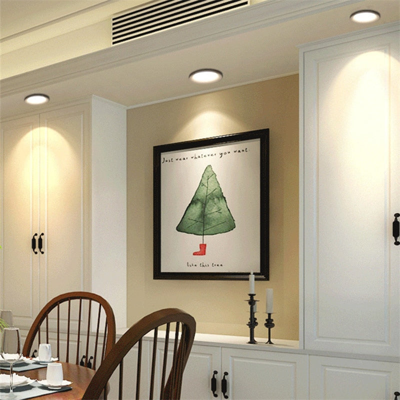 High quality round Dimmable recessed LED Downlights 7W 9W 12W COB LED Ceiling Lamp Spot Lights AC110-220V Indoor Lighting