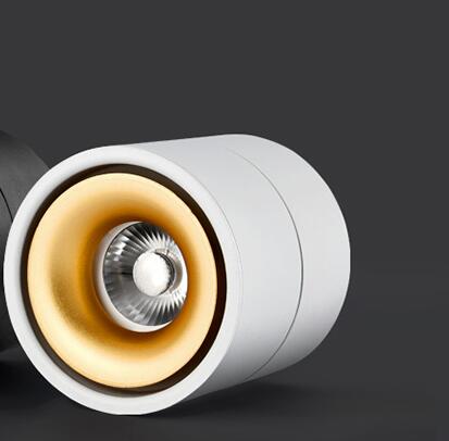 YRANK 10W 15W 20W COB LED Downlights Ceiling Lamps 360 Degree Rotation Adjustable Surface Mounted Dimmable AC110-220V