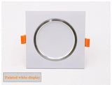 LED Downlights 3W 5W 7W 9W 12W AC85-265V Square Silver Black White LED Ceiling Lamp Down Light for Kitchen Home Indoor Lighting