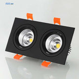 Double square Dimmable Led downlight light COB Ceiling Spotlight 1 PCS 14W 20W 24W 30W LED ceiling recessed Lights Indoor Lighting