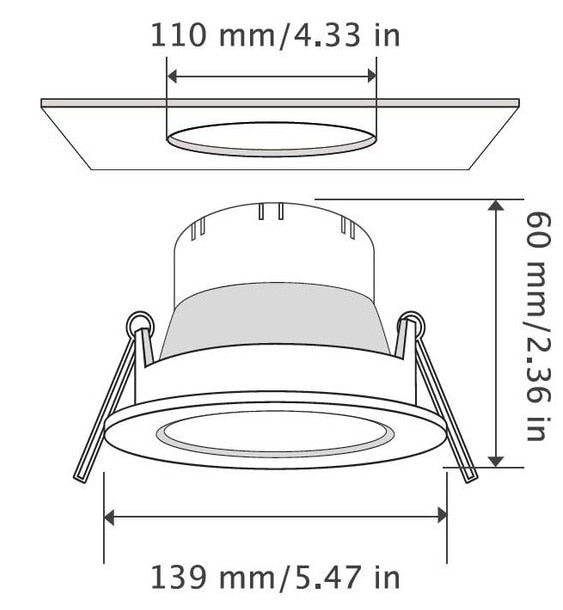 4/6 Inch Smart Wi fi Downlight Dimmable Led Lamp Color Changing Alexa Google Home Voice Control Ceiling Light indoor home