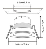 4/6 Inch Smart Wi fi Downlight Dimmable Led Lamp Color Changing Alexa Google Home Voice Control Ceiling Light indoor home