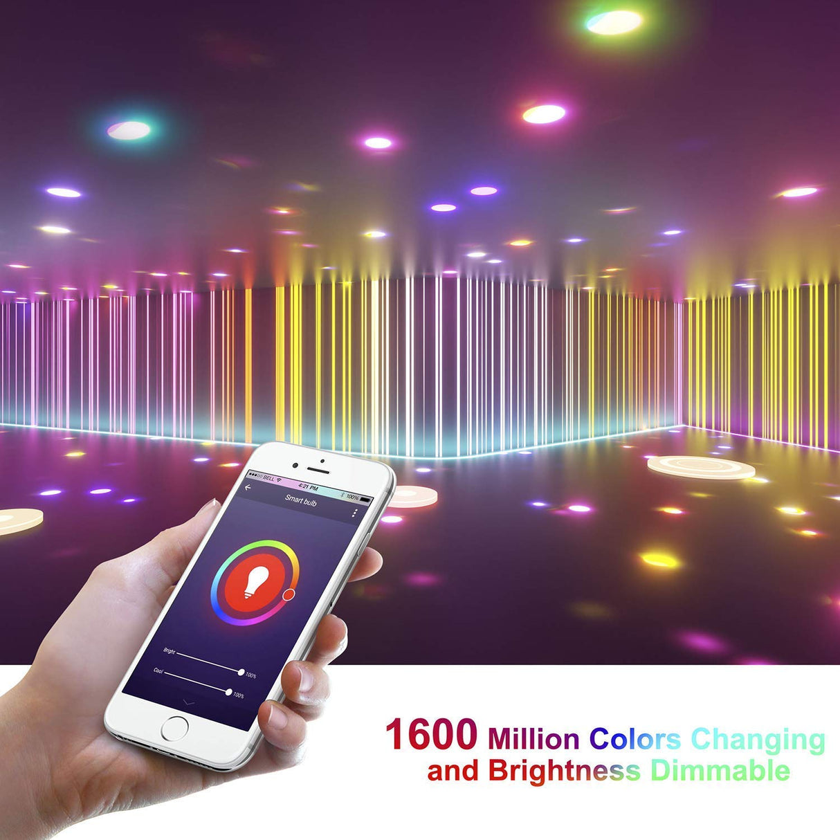 4/6 Inch Smart Wi fi Downlight Dimmable Led Lamp Color Changing Alexa Google Home Voice Control Ceiling Light indoor home