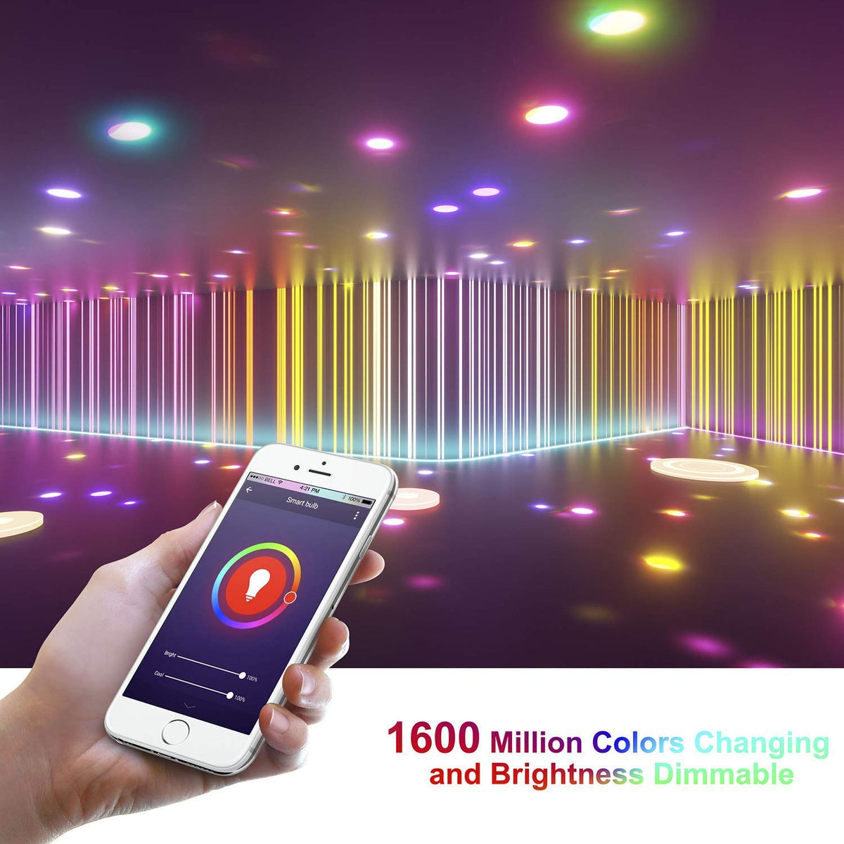 4/6 Inch Smart Wi fi Downlight Dimmable Led Lamp Color Changing Alexa Google Home Voice Control Ceiling Light indoor home