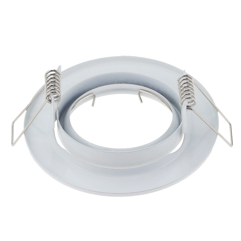 White Round GU10 Surface Mounting Aluminum Frame For Led Fixtures Downlight MR16 Fitting Mounting Ceiling Spot Lights Frame