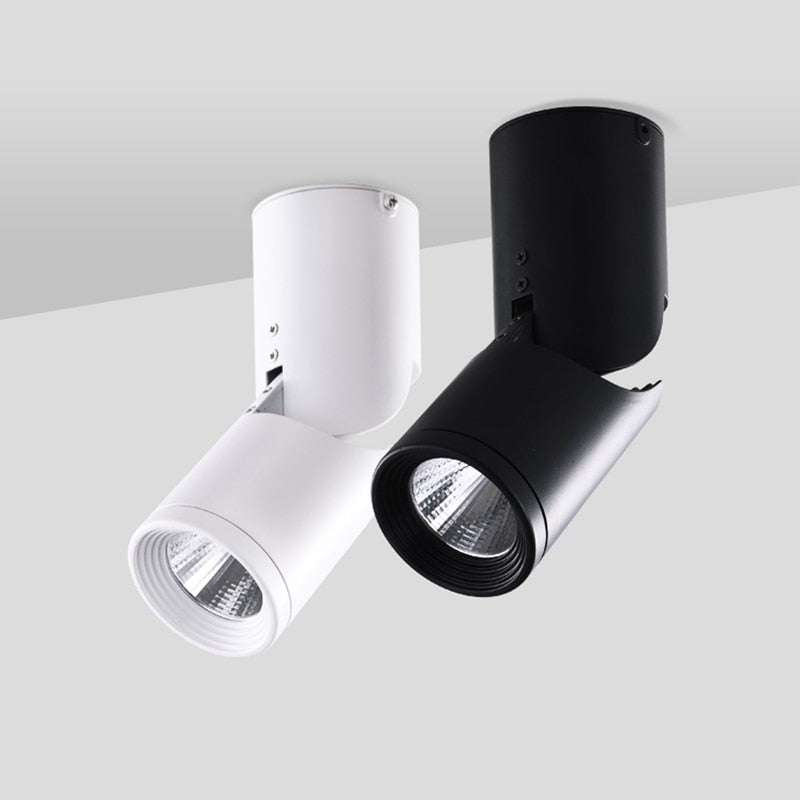 Dimmable Rotating LED Downlights 10W 15W 20W COB LED Ceiling Spot Lights AC110-220V LED Wall Lamp Warm Cold White Indoor Lighting