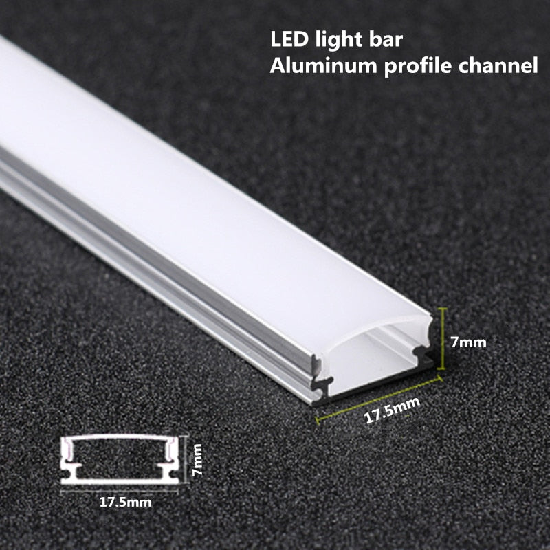 LED Aluminum Profile 10-20PCS DHL 1m LED strip aluminum profile for 5050 5730 LED hard bar light led bar aluminum channel housing with cover end cover