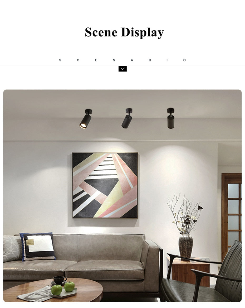 LED Surface Mounted Downlight GU10 Ceiling Downlight Led Bulb Replaceable Indoor Spot Led 5W Ceiling Lamp Home Stores Spot Lamp