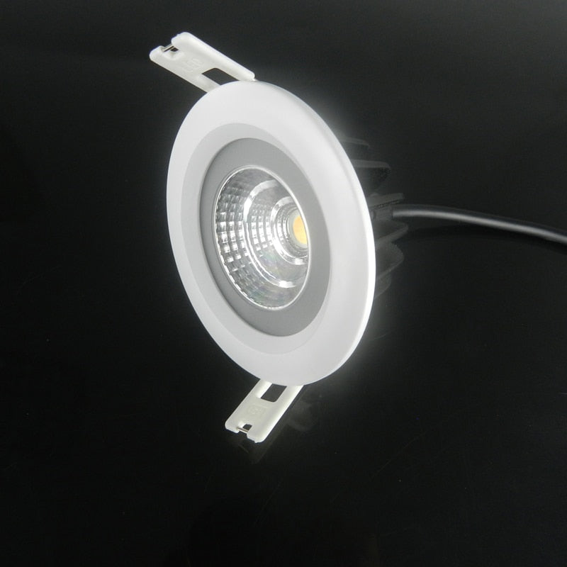 Dimmable COB LED Ceiling down Light round Recessed Led Downlight IP65 Waterproof 5w 7w 9w 12w  AC220-265V home decor lighting