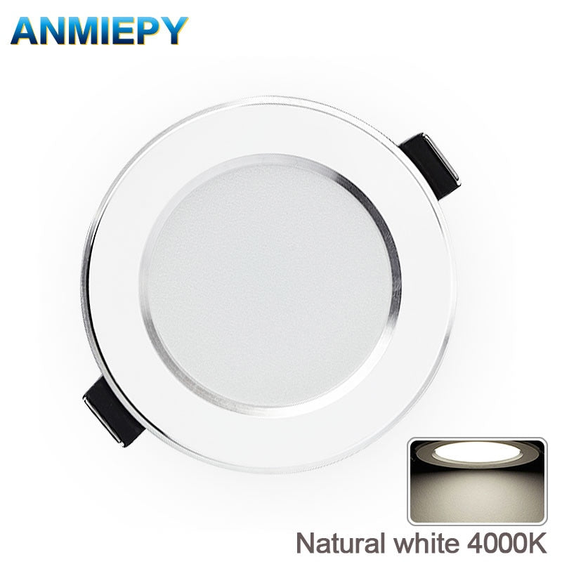 LED Downlight Natural Color Recessed Kitchen Bathroom Lamp 220V 230V 5W 7W 9W 12W LED Down Lights Warm Cool White