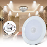 LED Downlight Light 7W E27 PIR Motion Sensor 5730 SMD LED Light StepPath Lamp AC 85-265V