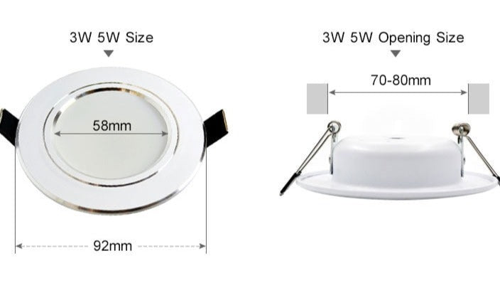 LED Downlight 6Pcs/Lot 3W 5W 7W 9W 12W 15W 18W 220V 110V Led Spot Lamp Recessed Home Indoor Lighting