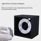 DBF Angle Adjust Square LED Surface Mount Downlight with Replaceable LED Lamp 7W 9W 12W LED Spot Light for Living room Bedroom