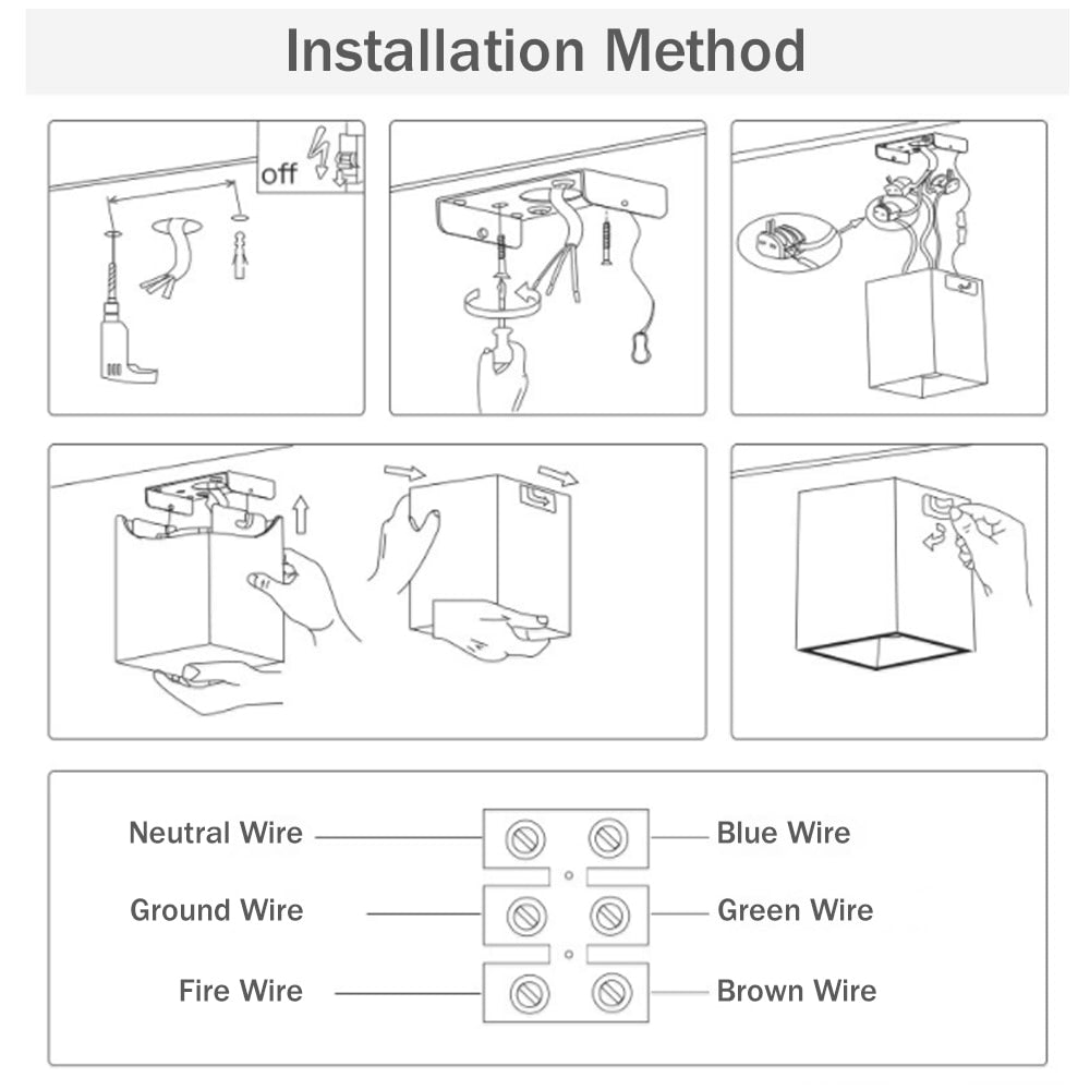 DBF Square White/Black No-Cut Surface Mounted Downlight High Power 10W 20W 30W Ceiling Spot Light 3000K/4000K/6000K AC110V 220V