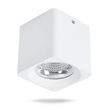 DBF Square White/Black No-Cut Surface Mounted Downlight High Power 10W 20W 30W Ceiling Spot Light 3000K/4000K/6000K AC110V 220V
