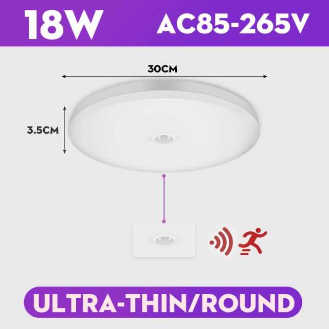 Modern Led Ceiling Lights 110V 220V Motion Sensor Ceiling Light 20W 30W 40W Led Ceiling Lamp Smart Ceiling Light for Living Room