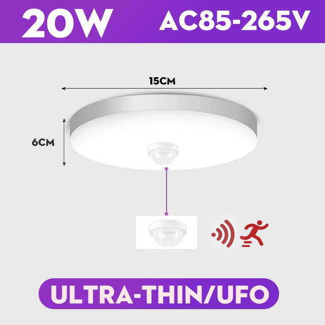 Modern Led Ceiling Lights 110V 220V Motion Sensor Ceiling Light 20W 30W 40W Led Ceiling Lamp Smart Ceiling Light for Living Room