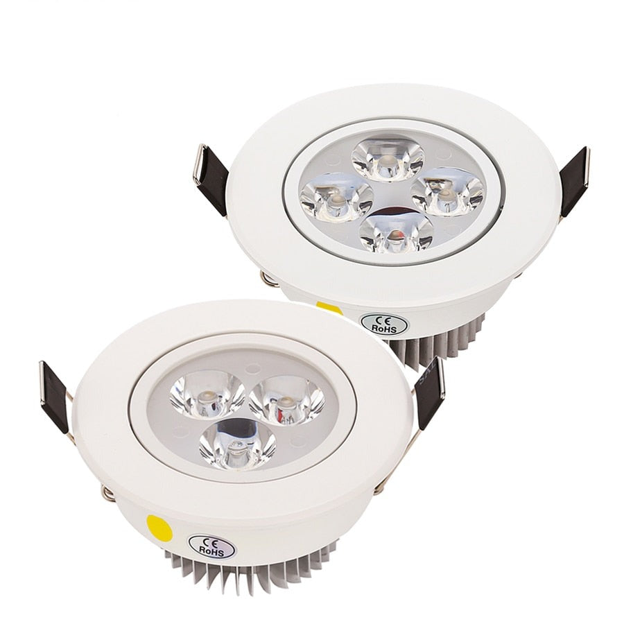 LED Downlight 9W 12W 15W Dimmable Warm White Nature White Pure White Recessed LED Lamp Spot Light AC85-265V