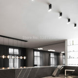 LED Surface Mounted 1PCS Downlight Spotlight 12W Black White Rotatable 3000K 4000K 6000K Home Lamp Adjustable Ceiling Spot Light