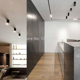 LED Surface Mounted 1PCS Downlight Spotlight 12W Black White Rotatable 3000K 4000K 6000K Home Lamp Adjustable Ceiling Spot Light