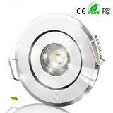 LED spot light lamp 10pcs 110V 220V LED Mini ceiling dimmable 1W 3W embed mini LED downlight white,black,silver Including drive