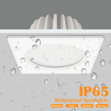 IP65 Led Ceiling Light Waterproof Led Square/Round Down Light 7W 12W 15W AC110V 220V Led Spot Lamp For Indoor Bathroom Bedroom